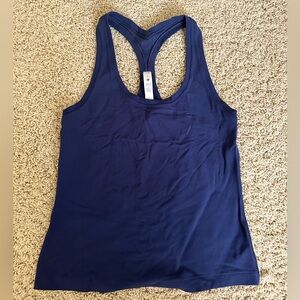 Lululemon Crop Nulu Night Sea Cool Racerback Tank. Size 6.